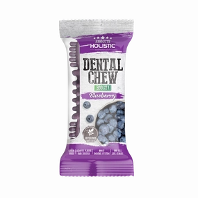 Absolute Holistic Dog Boost Dental Chew Blueberry 25g (4") dental dog chews,vet approved chews,teeth cleaning treats