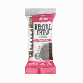 Absolute Holistic Dog Boost Dental Chew Chia Seed 25g (4") dental dog chews,vet approved chews,teeth cleaning treats