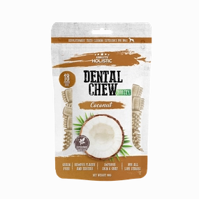 Absolute Holistic Dog Boost Dental Chew Coconut 160g dental dog chews,vet approved chews,teeth cleaning treats
