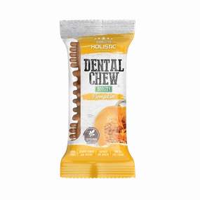 Absolute Holistic Dog Boost Dental Chew Pumpkin 25g (4") dental dog chews,vet approved chews,teeth cleaning treats