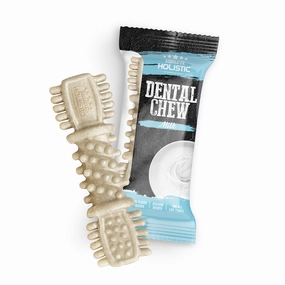 Absolute Holistic Dog Grain-Free Dental Chew Milk 25g (4") dental dog chews,vet approved chews,teeth cleaning treats