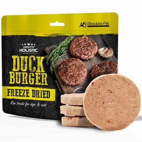 Absolute Holistic Duck Burger Freeze Dried Raw Treats for Cats & Dogs 80g horse supplement horse vitamins animal probiotics livestock digestive aid horse immune booster