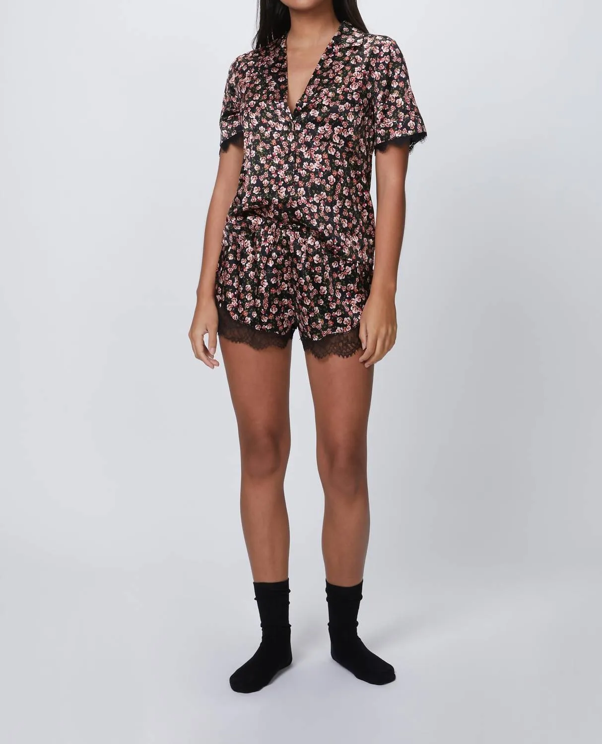 Adele Sleepwear Shirt In Pansy