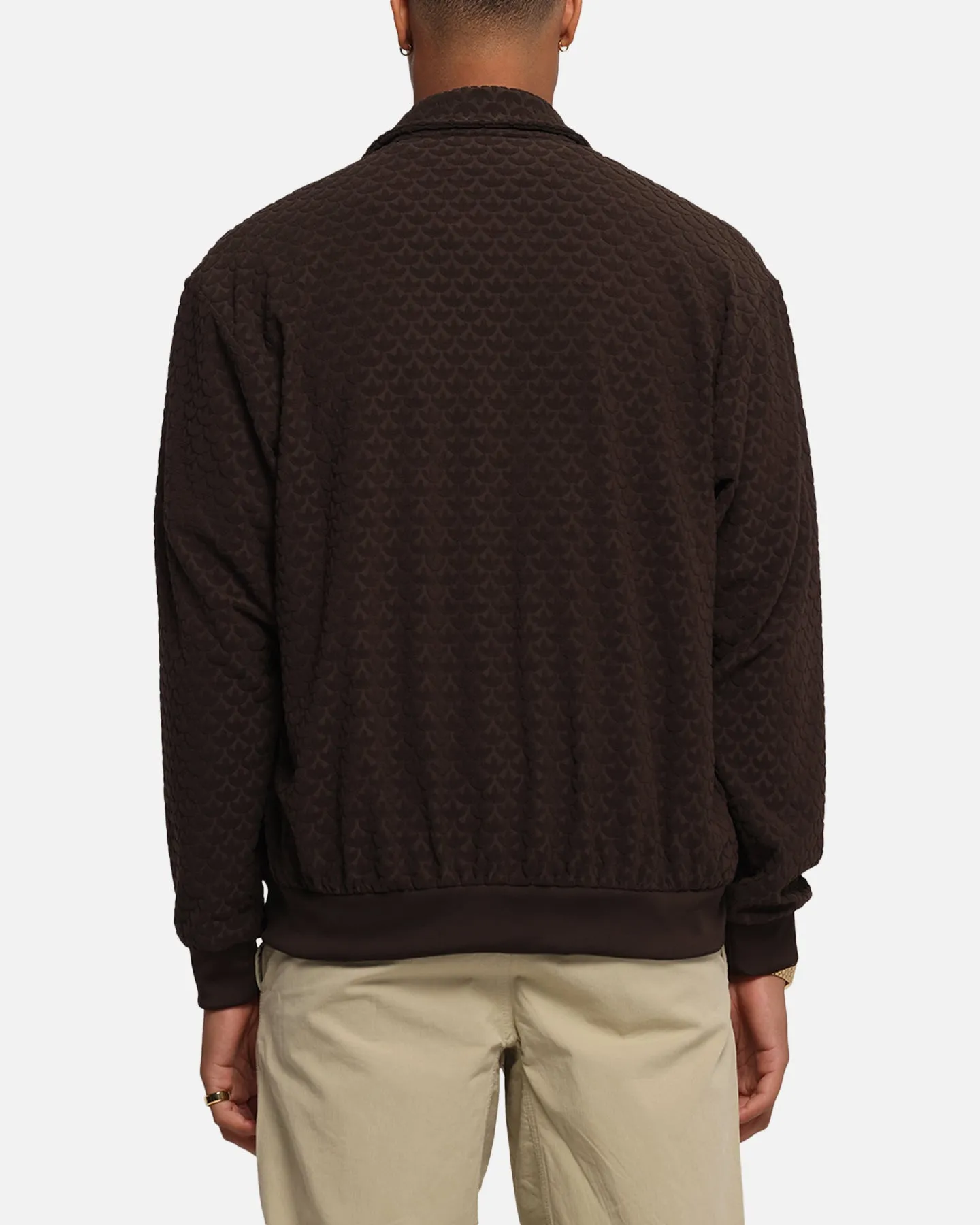 Adidas Monogram Track Top Jacket Dark Brown