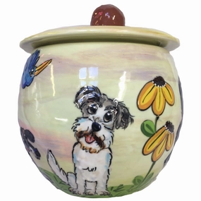 Airedale Terrier 1 Dog Treat Jar pet apparel,dog hoodie,fashionable pet wear