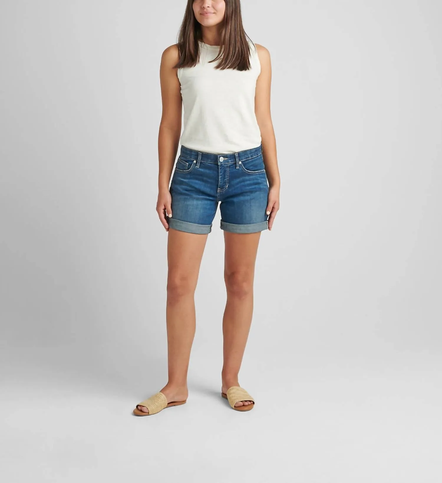 Alex Boyfriend Short In Brilliant Blue