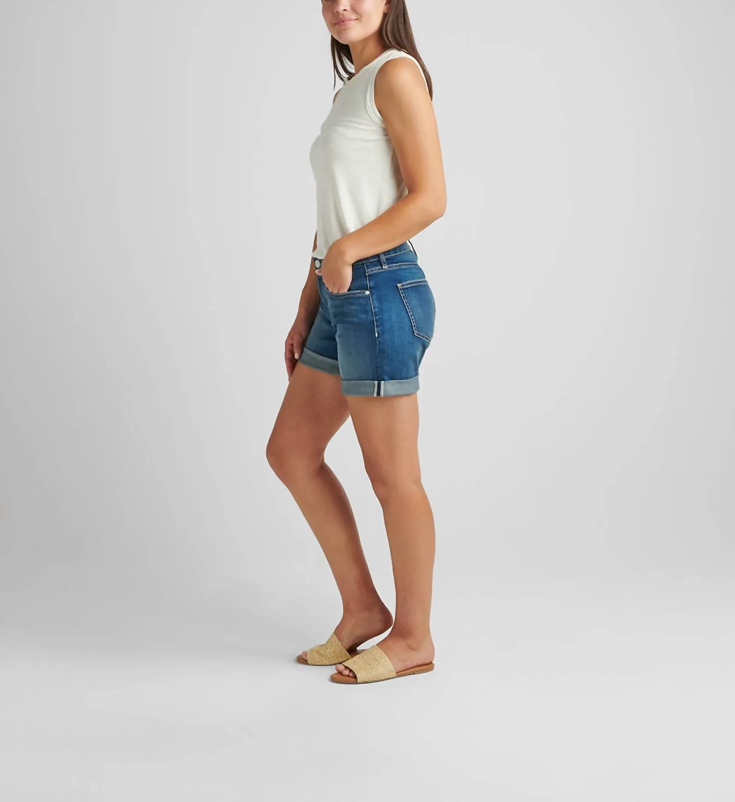 Alex Boyfriend Short In Brilliant Blue