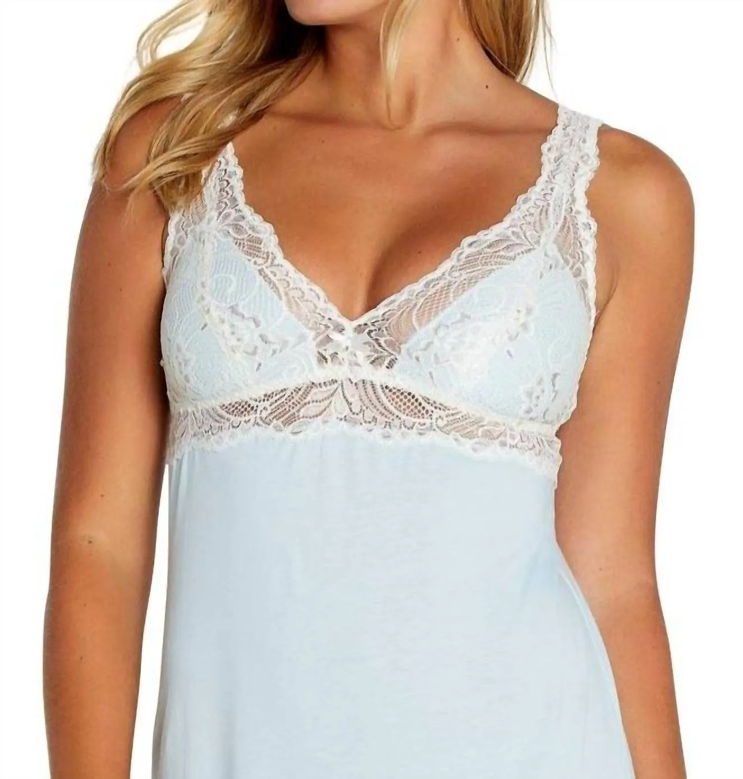 Alissa Tank Nightgown In Starlight Blue