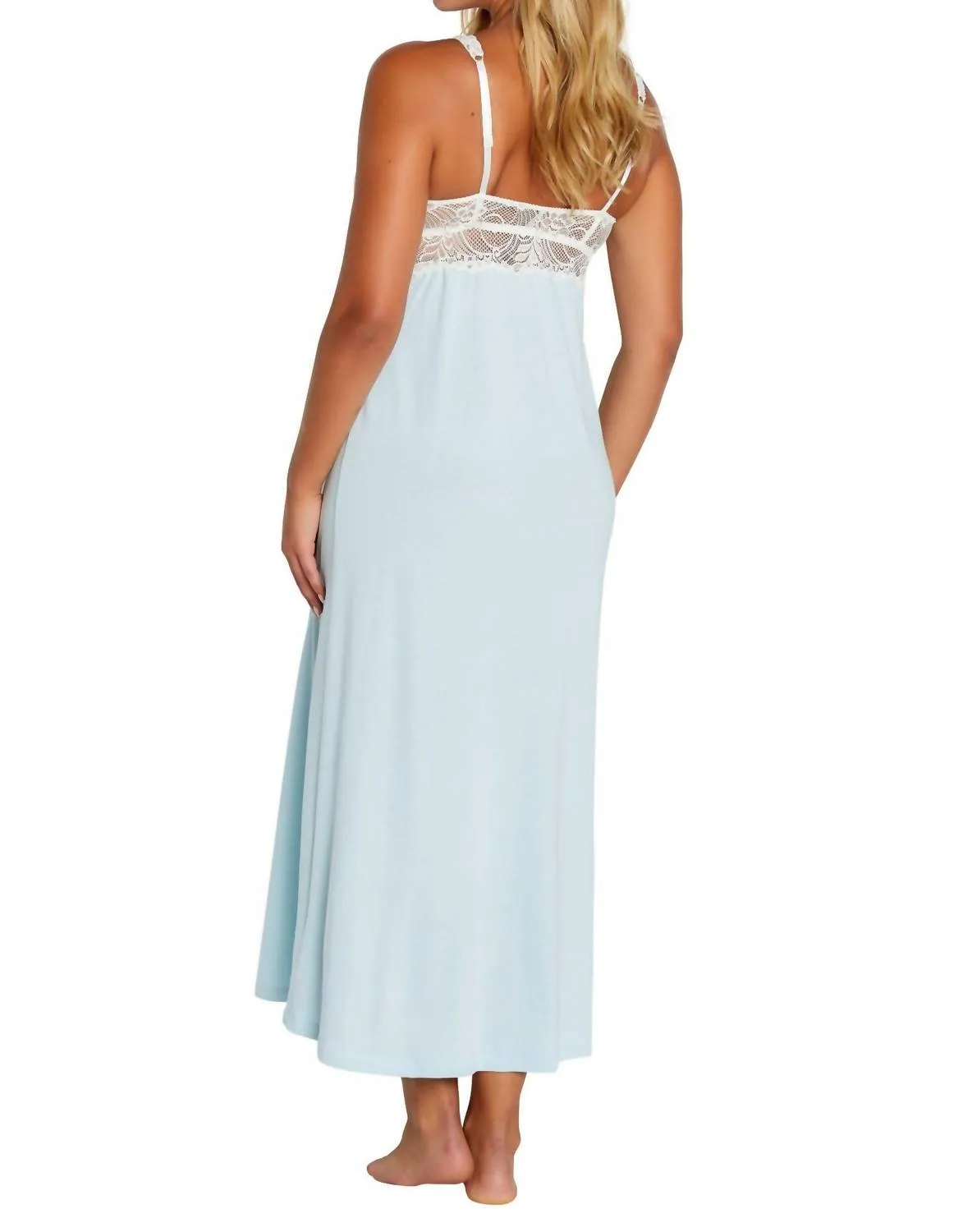 Alissa Tank Nightgown In Starlight Blue
