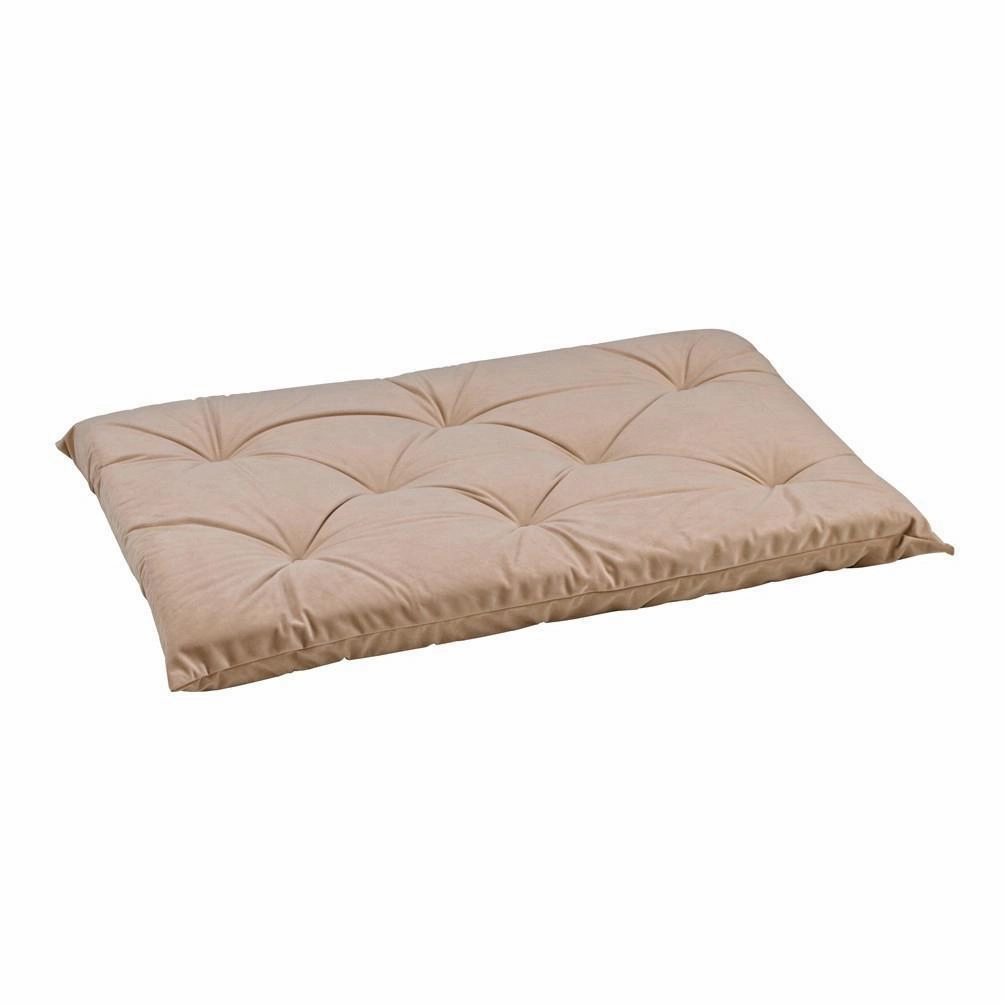 Almond Microvelvet Tufted Cushion Dog Crate Mat crate mat,memory foam pad,dog bed cushion