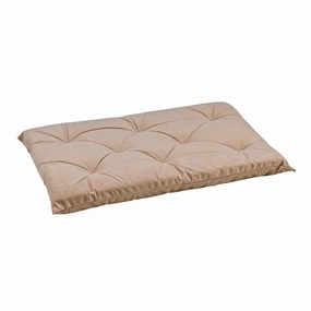Almond Microvelvet Tufted Cushion Dog Crate Mat crate mat,memory foam pad,dog bed cushion