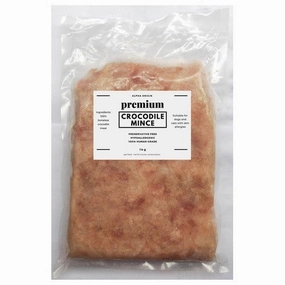 Alpha Origin Premium Crocodile Minced Meat Frozen Raw Dog Food 1kg raw pet food,frozen meat dog,raw feeding dog