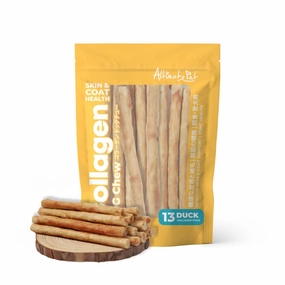 Altimate Pet Dog Collagen Chews Healthy Skin & Coat - Duck Collagen Stick 13pcs dental dog chews,vet approved chews,teeth cleaning treats