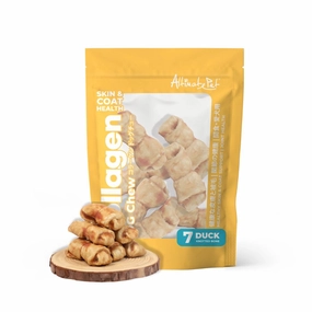 Altimate Pet Dog Collagen Chews Healthy Skin & Coat - Duck Knotted Bone 7pcs dental dog chews,vet approved chews,teeth cleaning treats