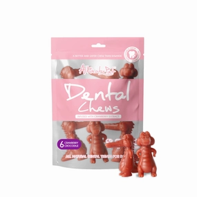 Altimate Pet Dog Dental Chews Infused with Cranberry Extract - Crocodile 6pcs dental dog chews,vet approved chews,teeth cleaning treats
