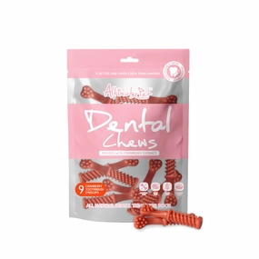 Altimate Pet Dog Dental Chews Infused with Cranberry Extract - Toothbrush Medium 9pcs dental dog chews,vet approved chews,teeth cleaning treats