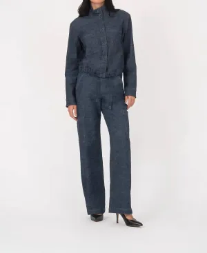 Alva Crop Jacket In Denim
