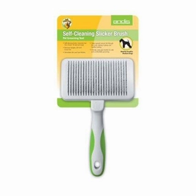 Andis Self-Cleaning Slicker Brush for Small to Medium Dogs dog grooming brush,dog detangler comb,slicker brush dog