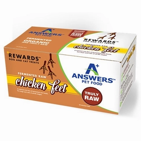 Answers Raw Fermented Chicken Feet 10 ct. frozen raw dog food,raw patties for dogs,raw diet dog food