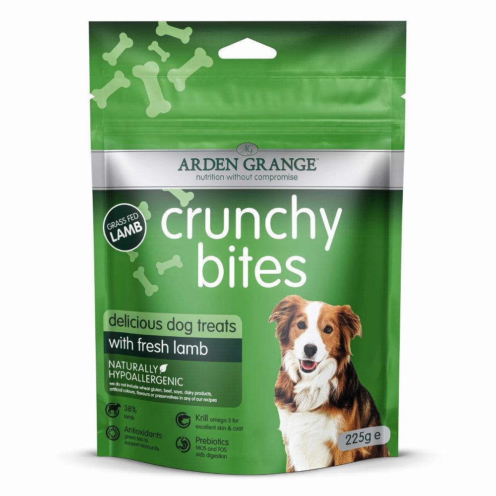 Arden Grange - Crunchy Bites Lamb  (225g) meat dog treat,healthy dog snack,jerky for dogs
