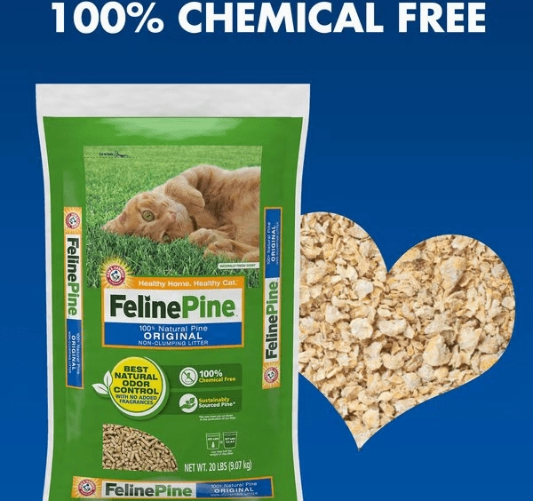 Arm & Hammer Feline Pine Non-Clumping Pine Pellet Cat Litter, 9.07kg