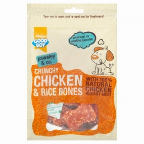 Armitage Crunchy Chicken & Rice Bones 100G meat dog treat,healthy dog snack,jerky for dogs
