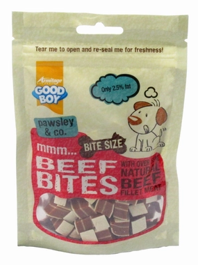 Armitage Deli Bites Beef 65g meat dog treat,healthy dog snack,jerky for dogs