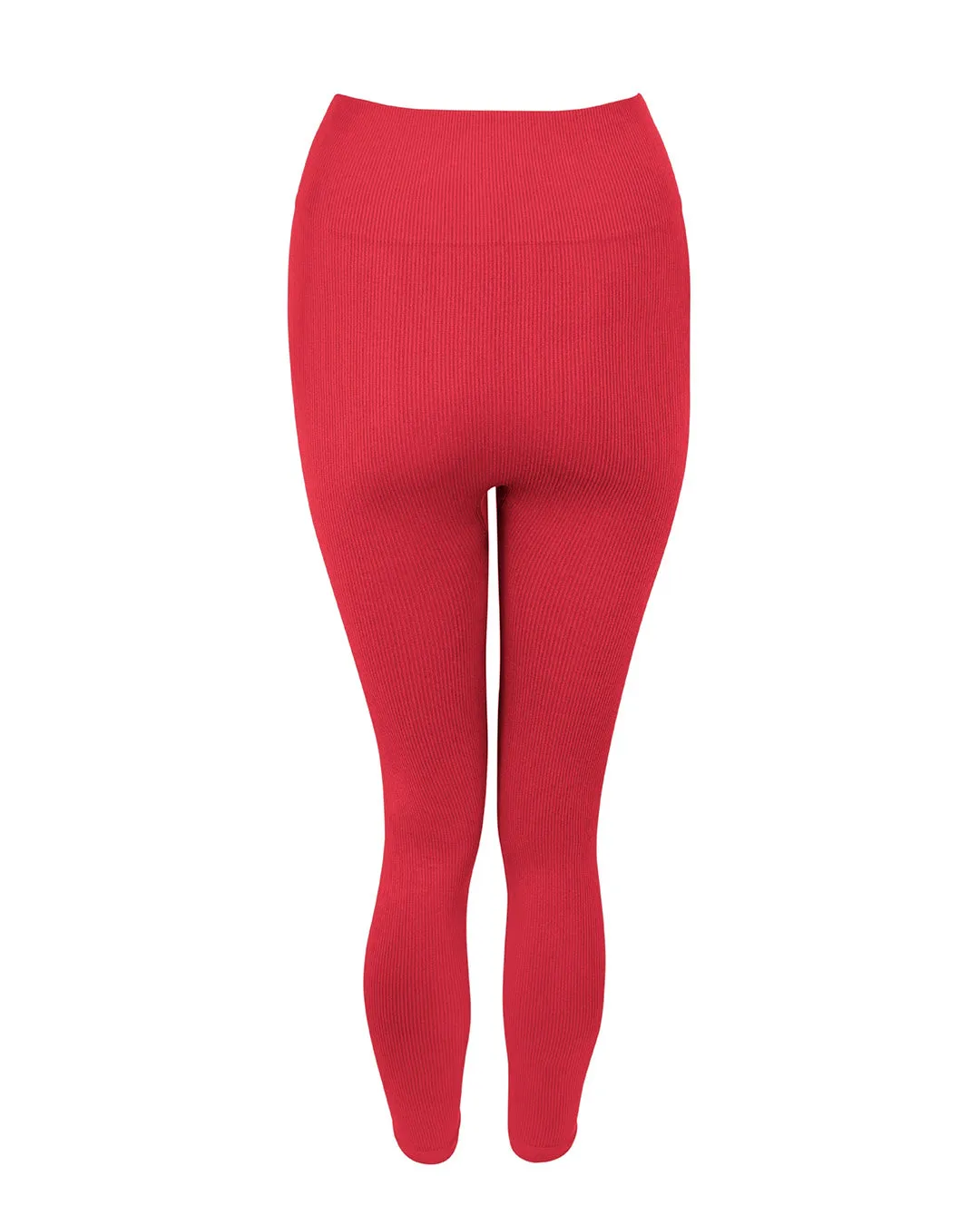 AWAKEN Ribbed Leggings | Cerise