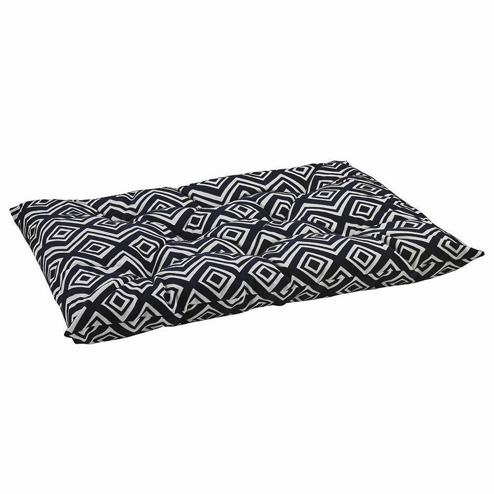 Azure Microvelvet Tufted Cushion Dog Crate Mat crate mat,memory foam pad,dog bed cushion