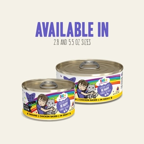 B.F.F. Wet Cat Food OMG! (Oh My Gravy!) Chicken & Beef Be Happy grain free wet cat food,senior cat wet food,cat pt