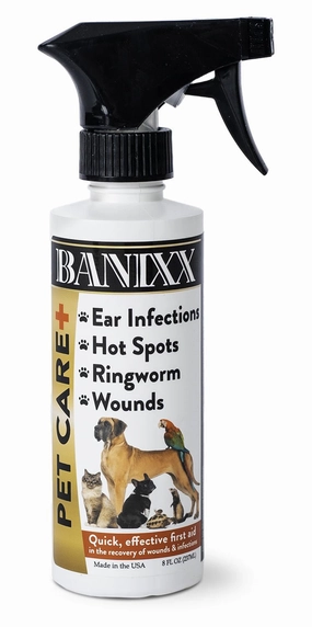 Banixx Pet Care First Aid Spray, 8 oz soft chew treat,chewy dog snacks,tender bites for dogs