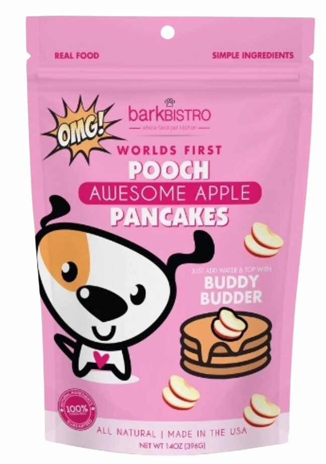 Bark Bistro Awesome Apple Pooch Pancakes stainless steel bowl,metal pet feeder,steel water dish