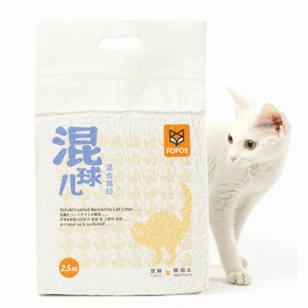 Barkbutler x Fofos Unscented Tofu & Crushed Bentonite Cat Litter cat waste,cat garbage bin,cat waste disposal