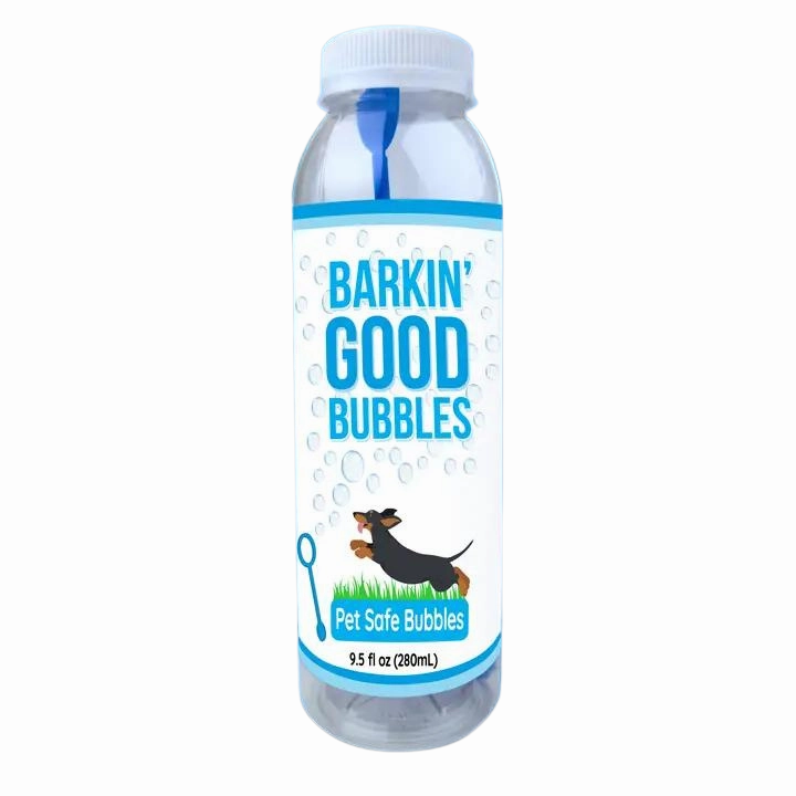 Barkin Good Bubbles for Dogs - Chicken Scented stainless steel bowl,metal pet feeder,steel water dish