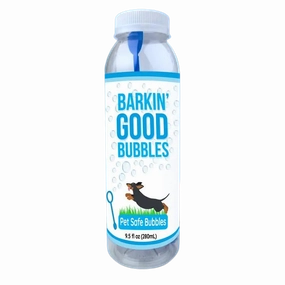 Barkin Good Bubbles for Dogs - Chicken Scented stainless steel bowl,metal pet feeder,steel water dish