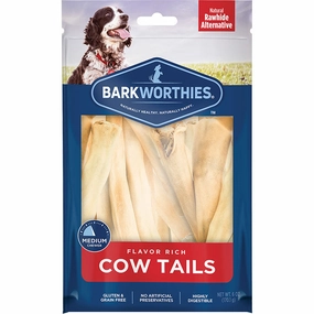 Barkworthies Cow Tails 6oz bag pet id tag,personalized dog tag,engraved cat id
