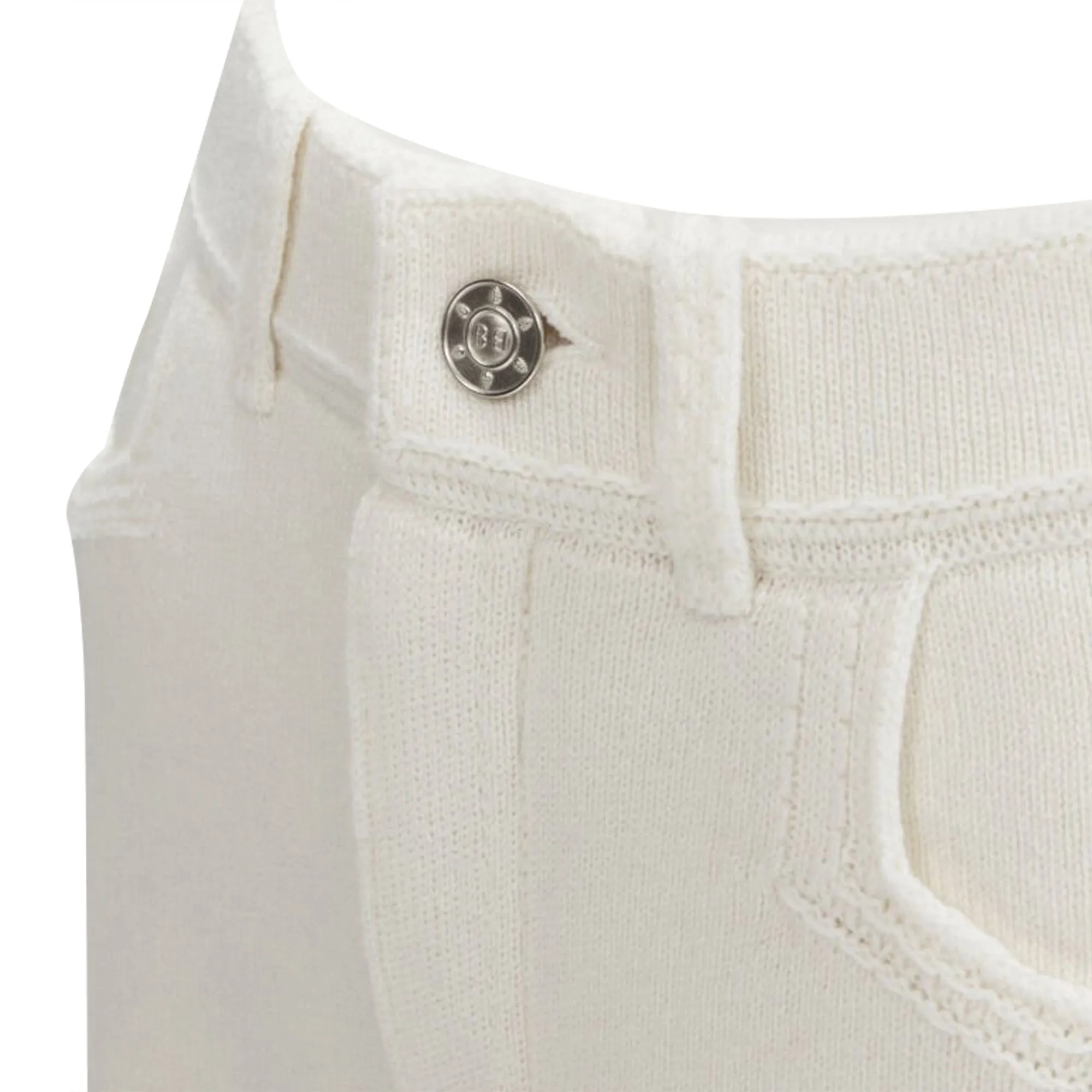 Barrie denim cashmere knit shorts
