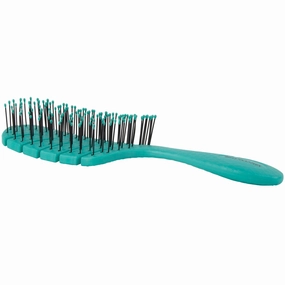 Bass Brushes Bio-Flex Detangling Hair Brush For Cats & Dogs (Teal) pet grooming brush,pet comb,detangling brush for pets