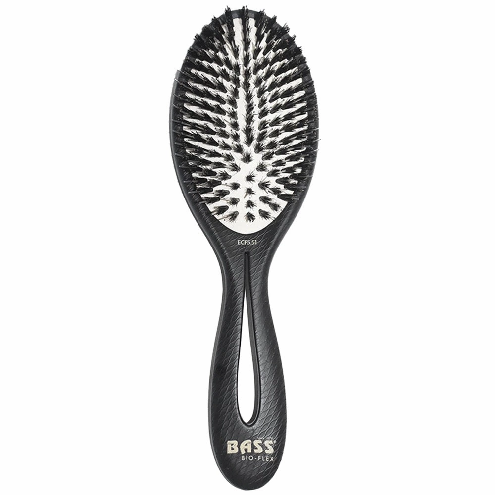 Bass Brushes Bio-Flex Shine Hair Brush For Cats & Dogs (Black) pet grooming brush,pet comb,detangling brush for pets