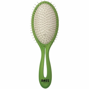 Bass Brushes Bio-Flex Style & Detangle Hair Brush For Cats & Dogs (Green) dog leash,reflective leash,retractable dog leash