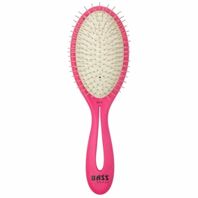 Bass Brushes Bio-Flex Style & Detangle Hair Brush For Cats & Dogs (Pink) dog leash,reflective leash,retractable dog leash
