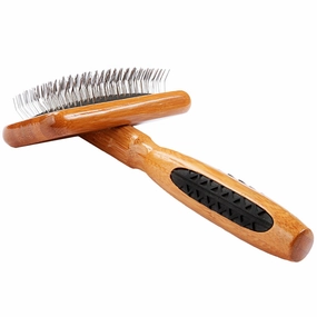 Bass Brushes De-Matting Soft Pin Dark Finish Slicker Brush For Cats & Dogs (Small) pet grooming brush,pet comb,detangling brush for pets
