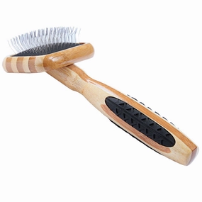 Bass Brushes De-Matting Soft Pin Striped Slicker Brush For Cats & Dogs (Extra Small) pet grooming brush,pet comb,detangling brush for pets