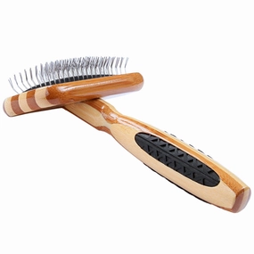 Bass Brushes De-Matting Soft Pin Striped Slicker Brush For Cats & Dogs (Small) pet grooming brush,pet comb,detangling brush for pets