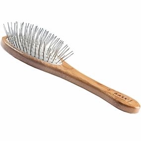 Bass Brushes Style & Detangle Dark Finish Brush For Cats & Dogs (Medium) pet grooming brush,pet comb,detangling brush for pets