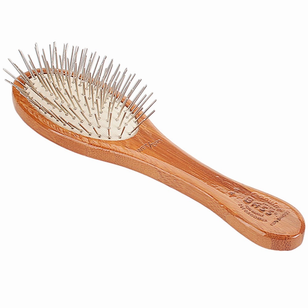 Bass Brushes Style & Detangle Dark Finish Brush For Cats & Dogs (Small) pet grooming brush,pet comb,detangling brush for pets