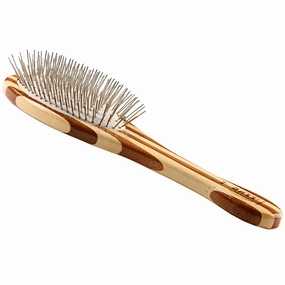 Bass Brushes Style & Detangle Striped Brush For Cats & Dogs (Medium) pet grooming brush,pet comb,detangling brush for pets