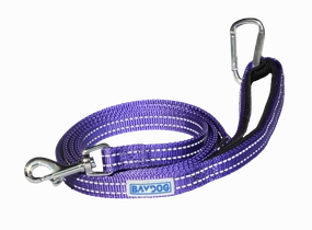 BayDog Pensacola Bay Dog Leash 6' for Small Dogs - Lavender dog bow tie,pet bandana,dog scarf
