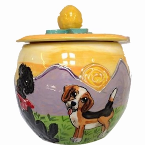 Beagle 1 Dog Treat Jar pet apparel,dog hoodie,fashionable pet wear