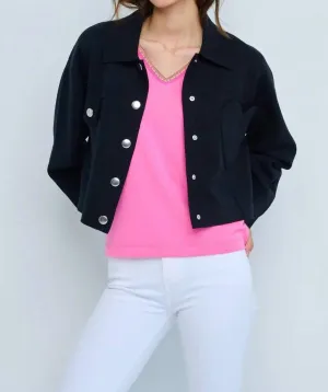 Beat Goes On Bomber In Black